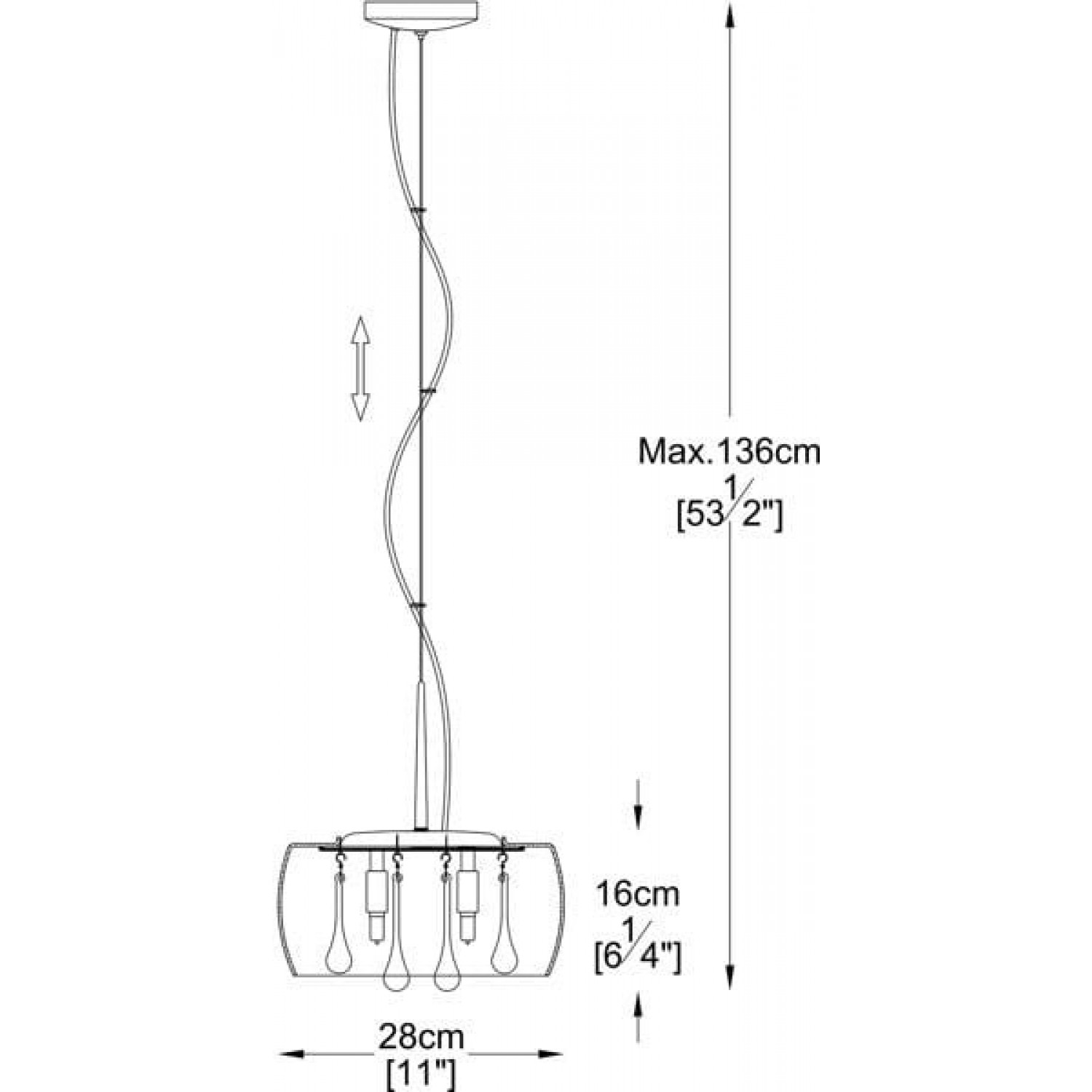 Подвесной светильник Zuma Line CRYSTAL P0076-03E-F4FZ