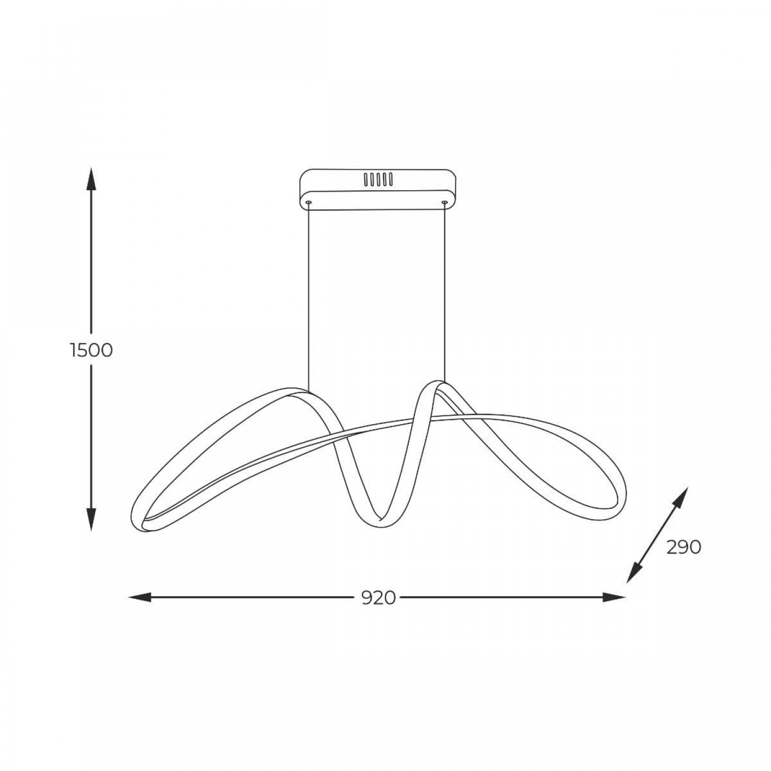 Подвесной светильник Zuma Line FERMI 20026P-GD