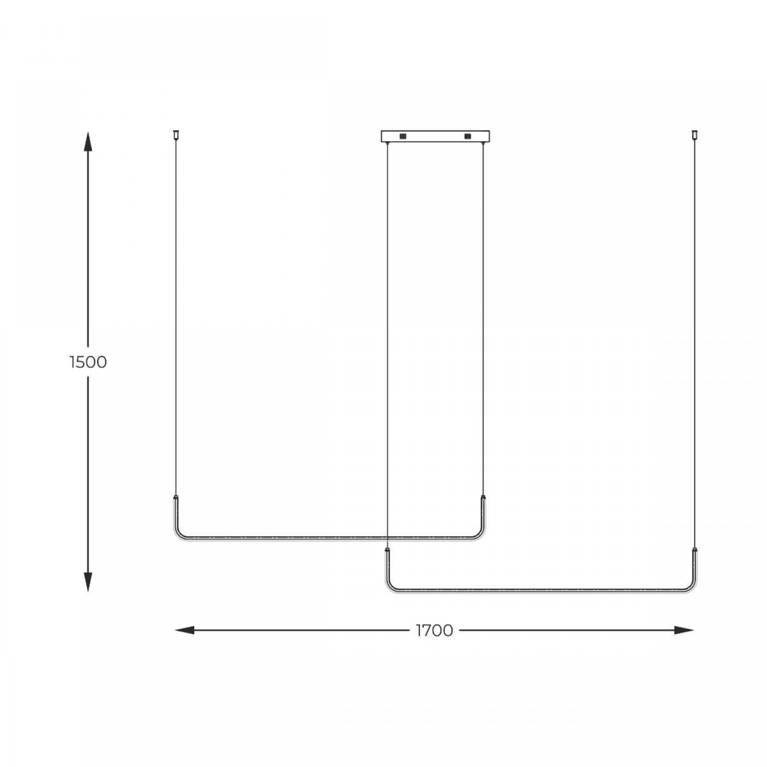 Подвесной светильник Zuma Line LEDY 2023199-BK