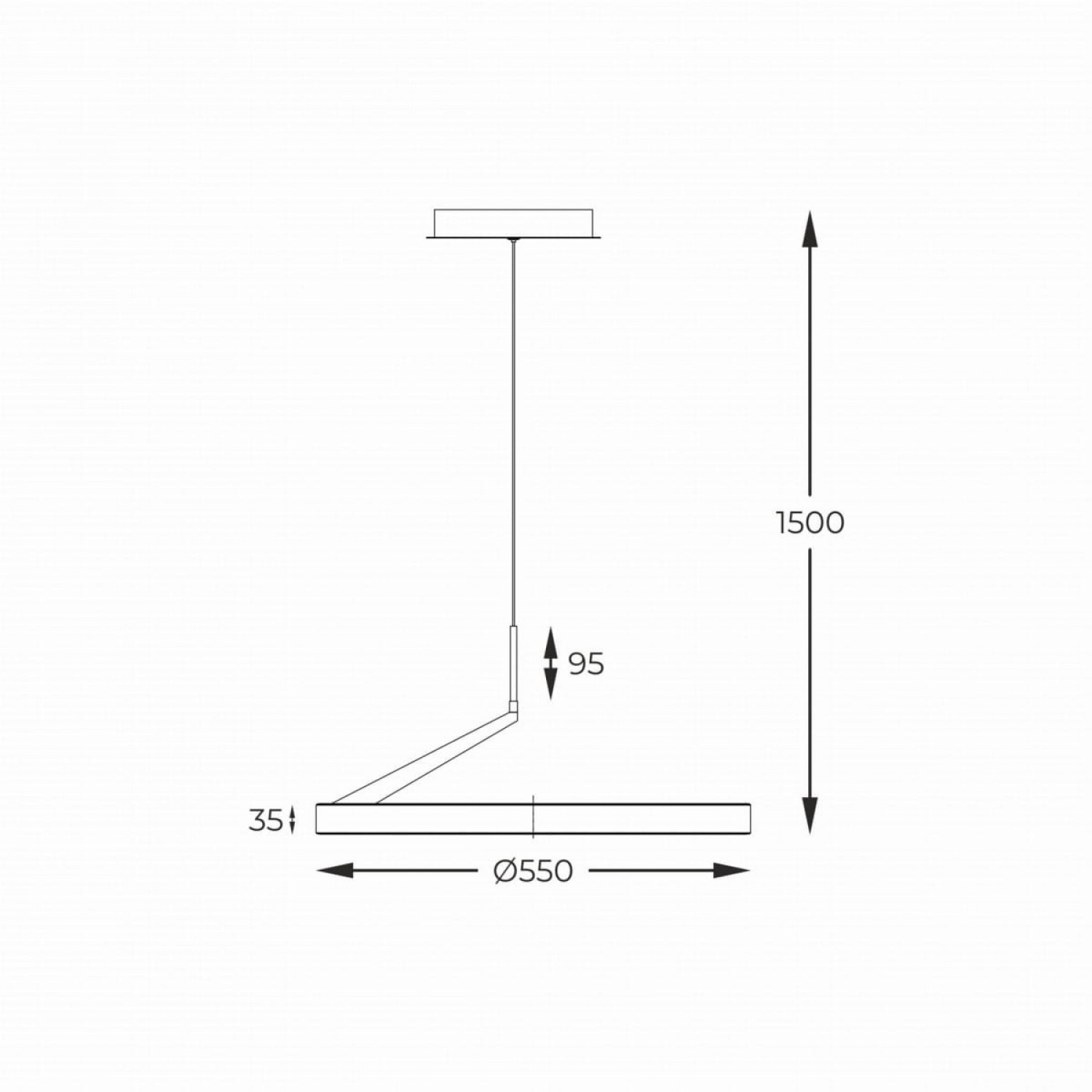 Подвесной светильник Zuma Line MALU MD3689-1M-3BGT
