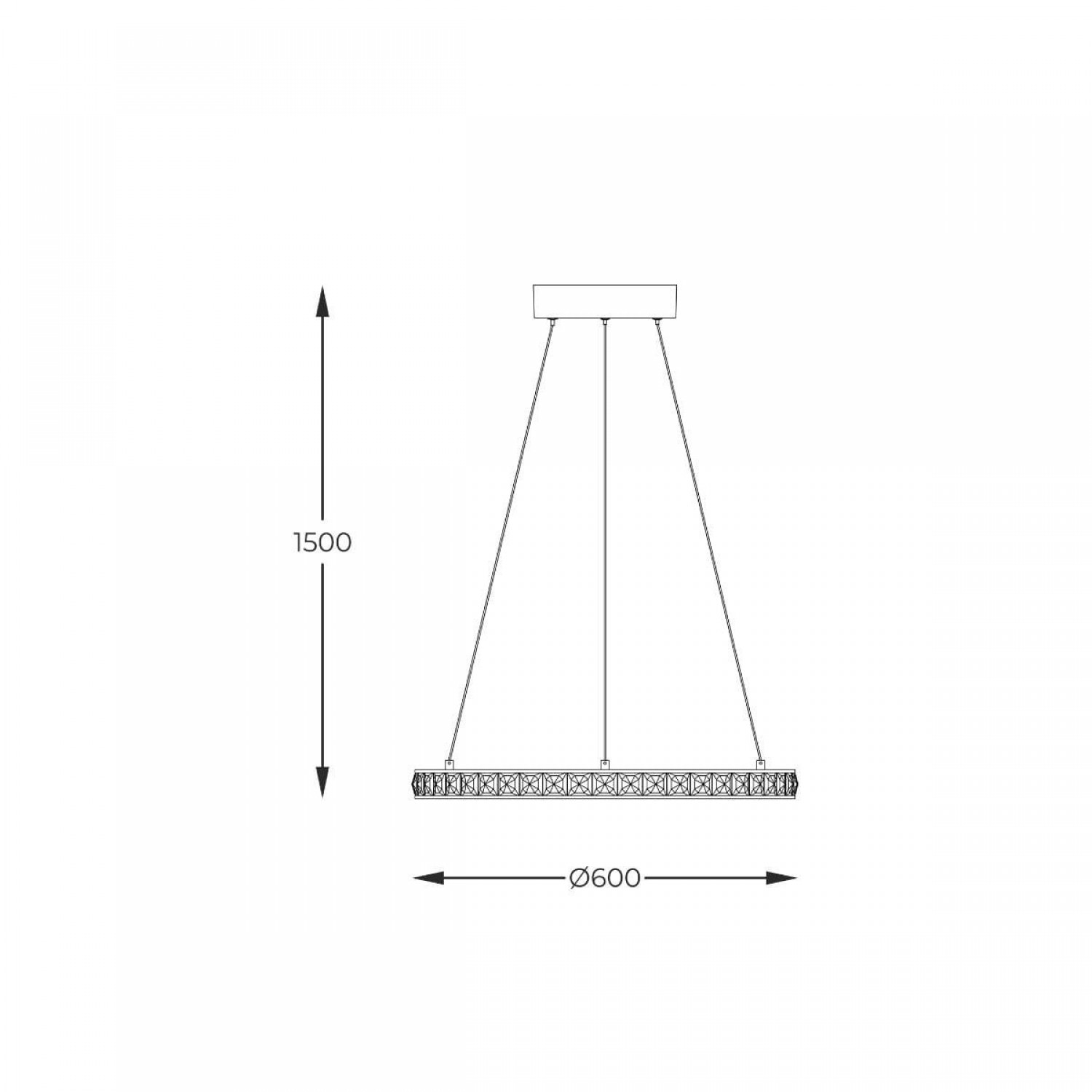 Подвесной светильник Zuma Line MURIEL MD4996-1-3GBD