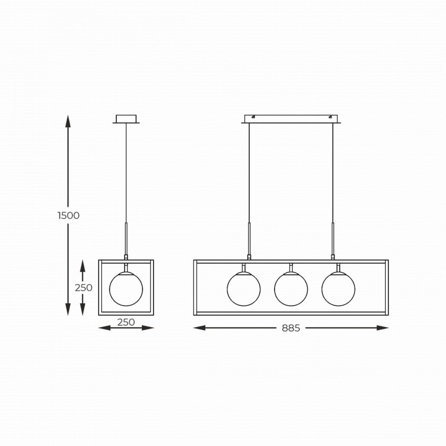 Подвесной светильник Zuma Line PIRO MD3115-3-3BT