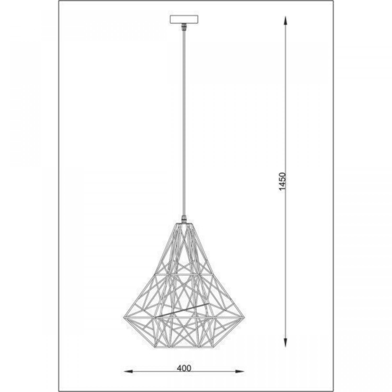 Подвесной светильник Zuma Line Skeleton HP1335-BL