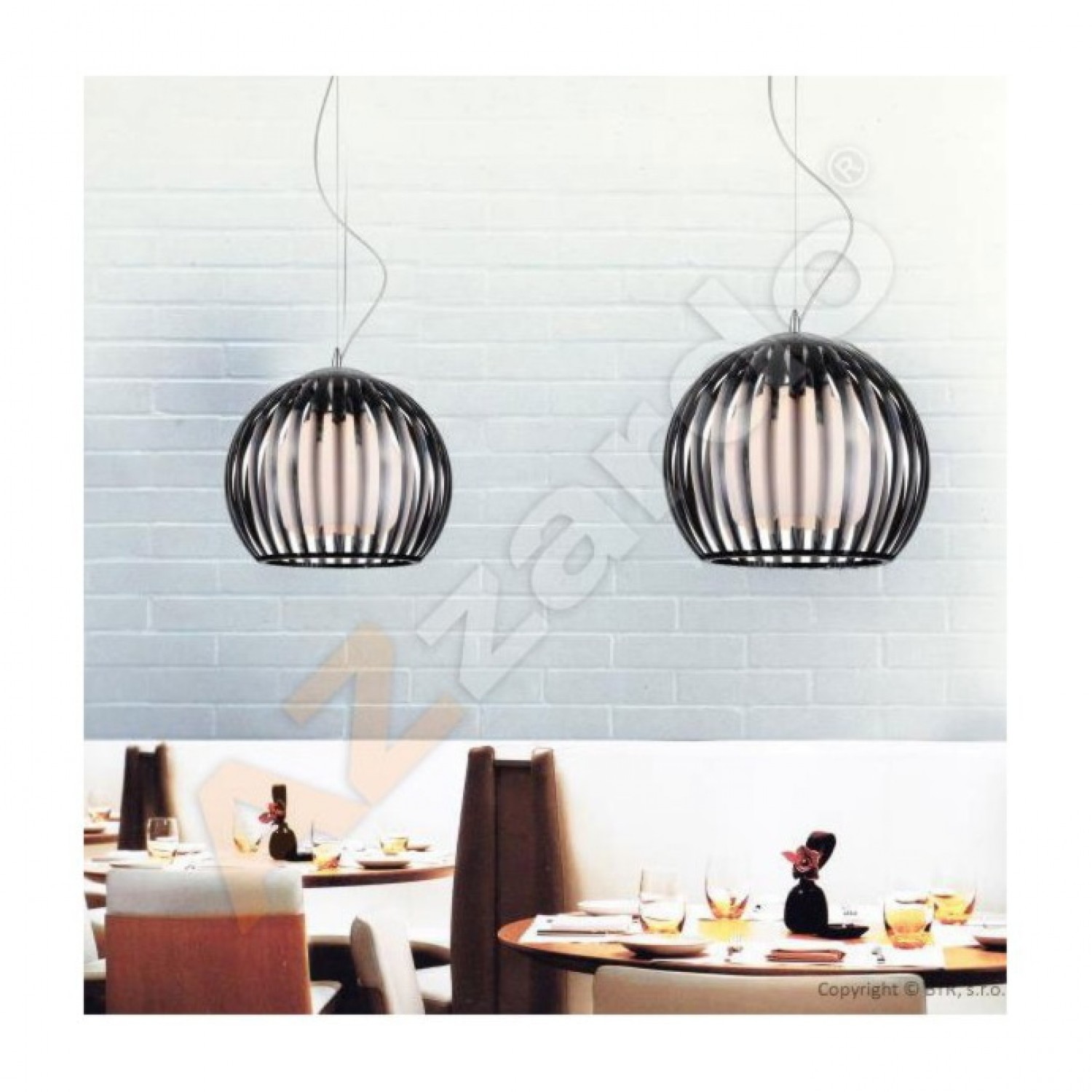 Підвісний світильник AZzardo ARCADA M BLACK AZ0363