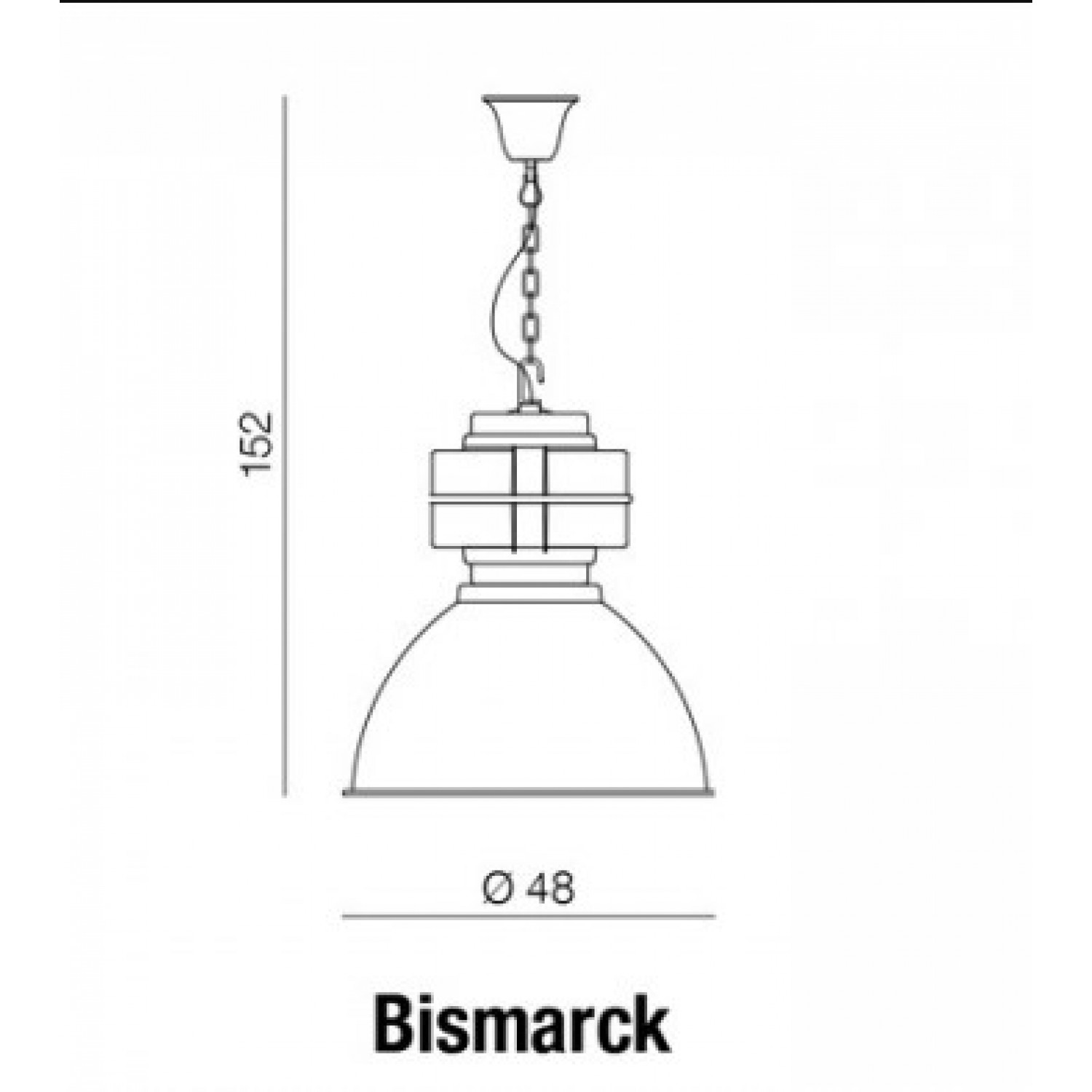 Подвесной светильник AZzardo BISMARCK WHITE AZ1576