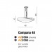 Подвесной светильник AZzardo CAMPANA 48 CHROM AZ0564