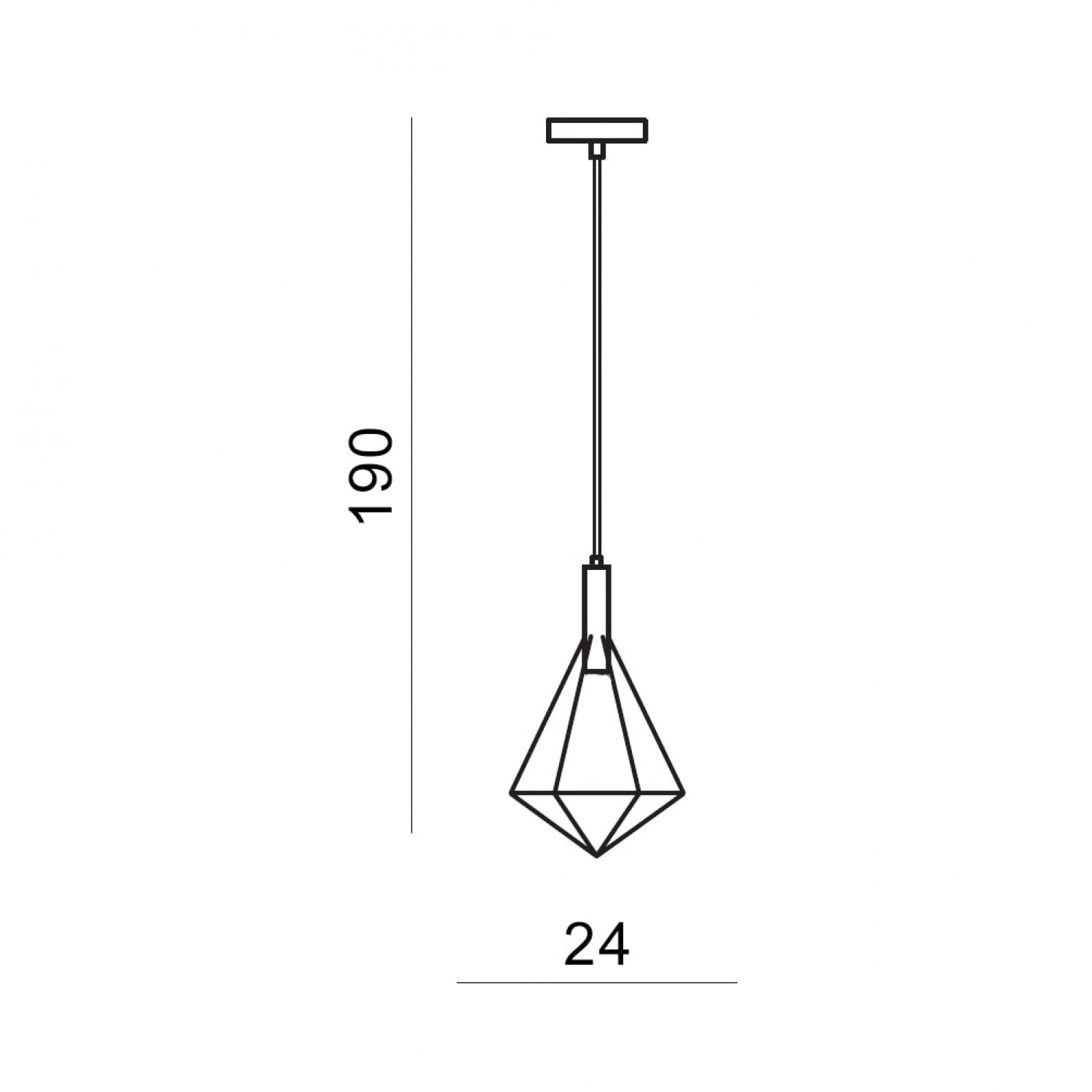 Подвесной светильник AZzardo DIAMOND 1 COPPER AZ2140