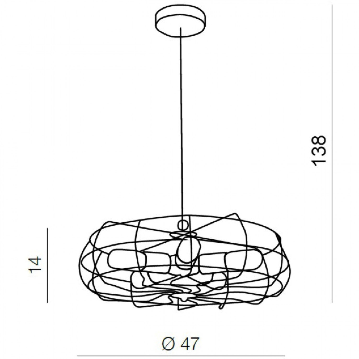 Люстра AZzardo FAN PENDANT AZ2532