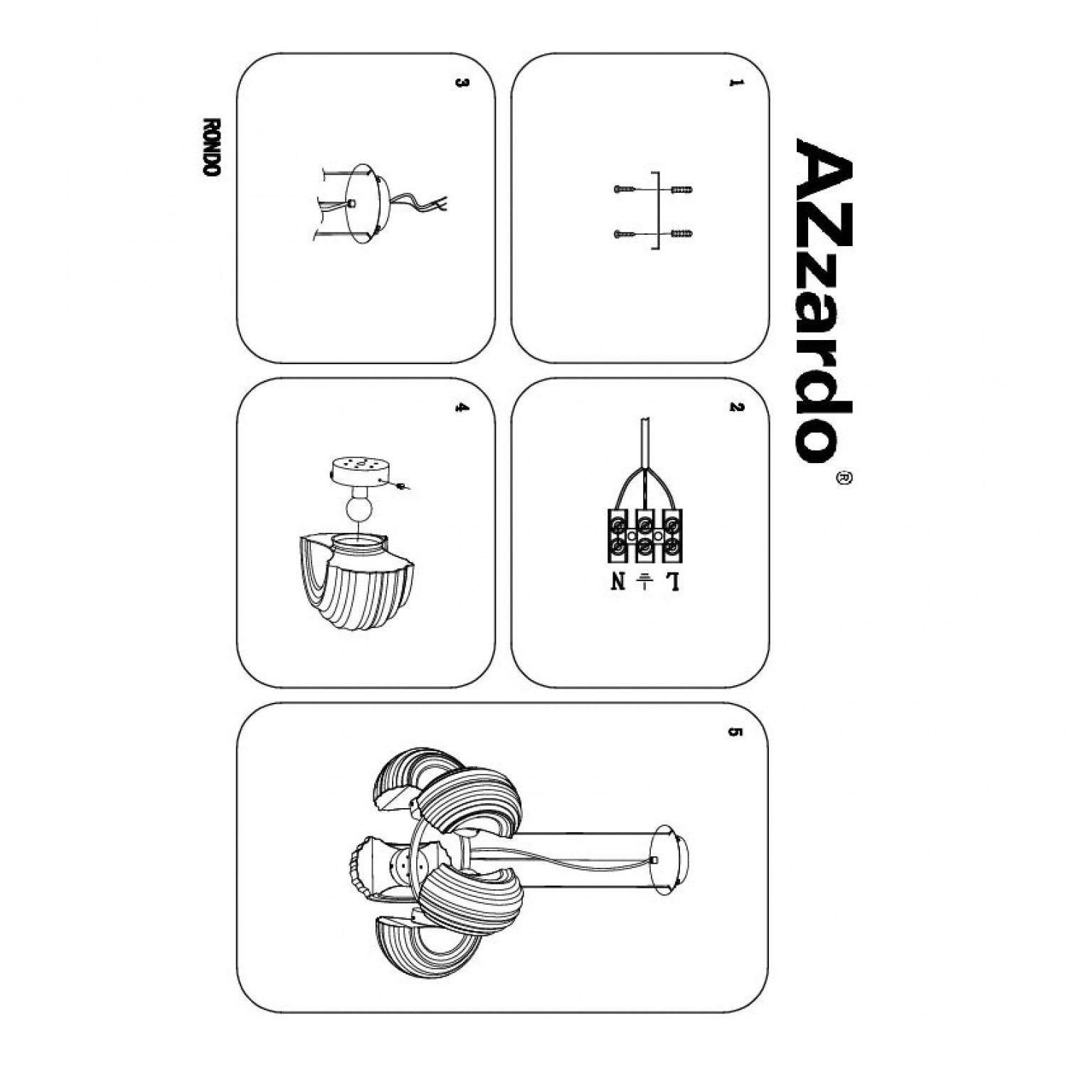 Люстра AZzardo RONDO AZ0115