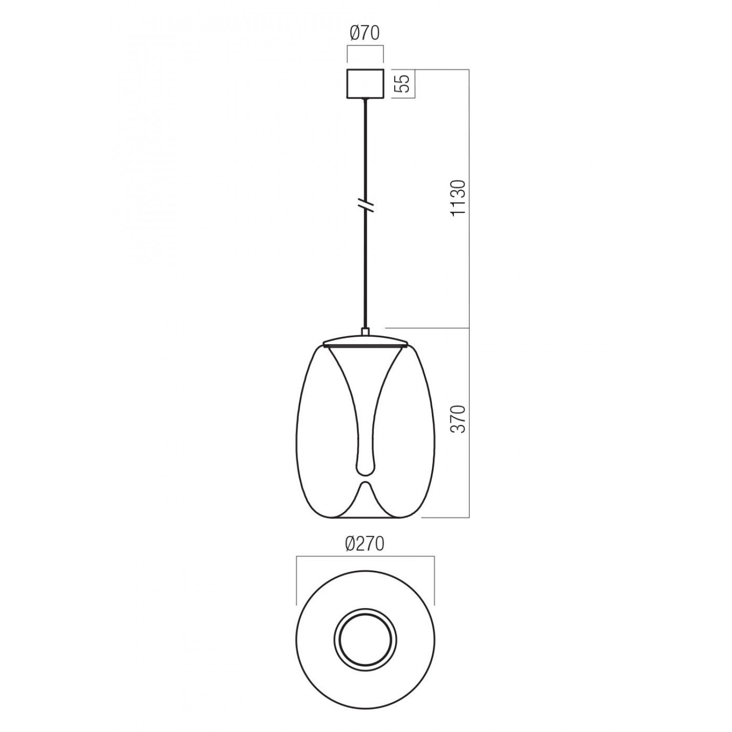 Подвесной светильник Redo Drop 01-3629