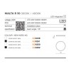 Стельовий світильник AZzardo MALTA R 50 3000K BK AZ4251 alt_image