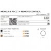 Потолочный светильник AZzardo MONZA R 30 CCT + REMOTE CONTROL (WH) AZ4760 alt_image