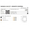 Потолочный светильник AZzardo MONZA S 40 CCT + REMOTE CONTROL (CHA) AZ4774 alt_image