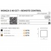 Потолочный светильник AZzardo MONZA S 40 CCT + REMOTE CONTROL (WH) AZ4775 alt_image