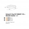 Потолочный светильник AZzardo Solvent S Top CCT Smart 110 + Remote Control  AZ4011 alt_image