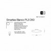 Стельовий світильник Ideal Lux SMARTIES PL3 D50 BIANCO 032030 alt_image