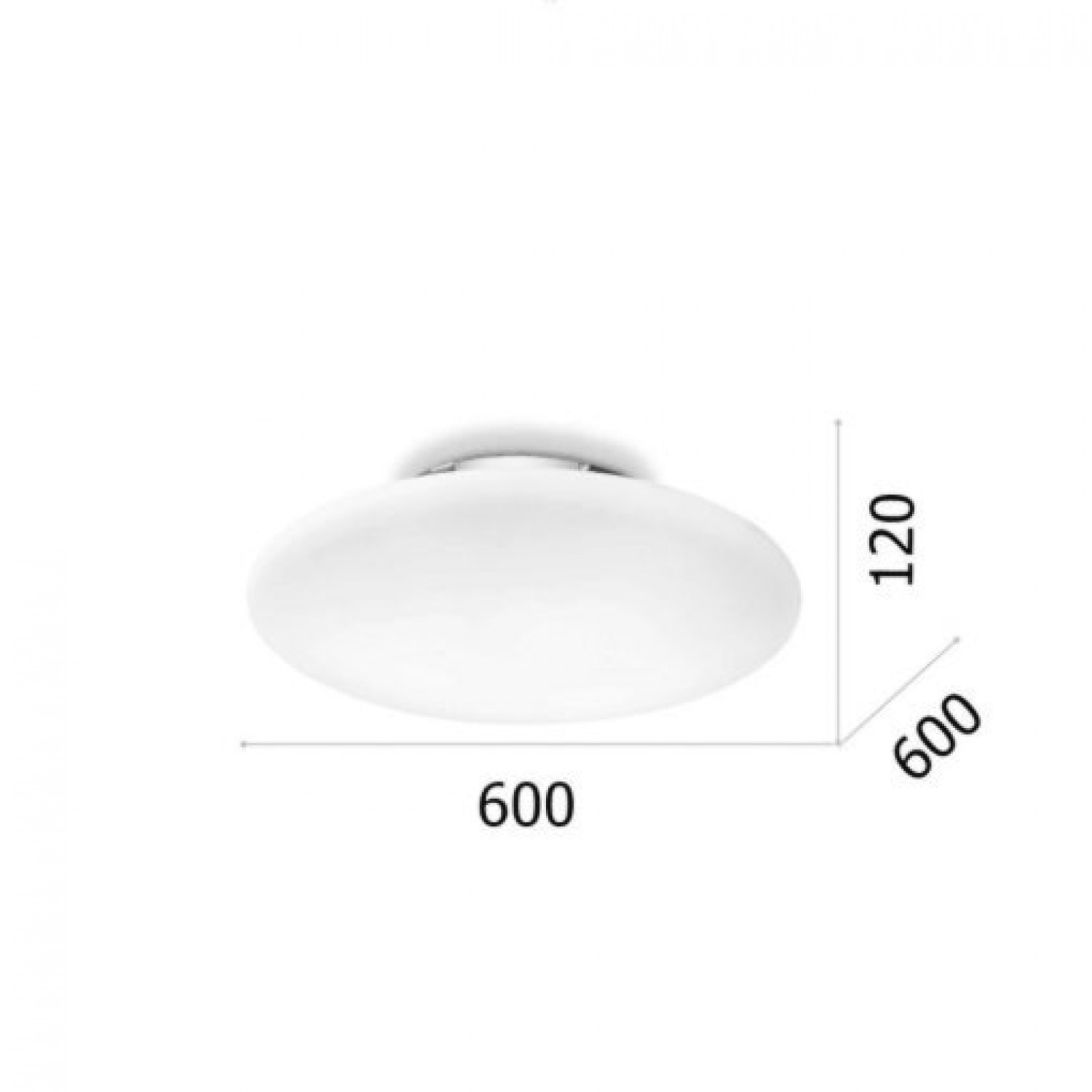 Стельовий світильник Ideal Lux SMARTIES PL3 D60 BIANCO 032023