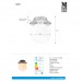 Стельовий світильник MarkSlojd Sweden MINI Ceiling/Wall 1L Black/White IP44 107204