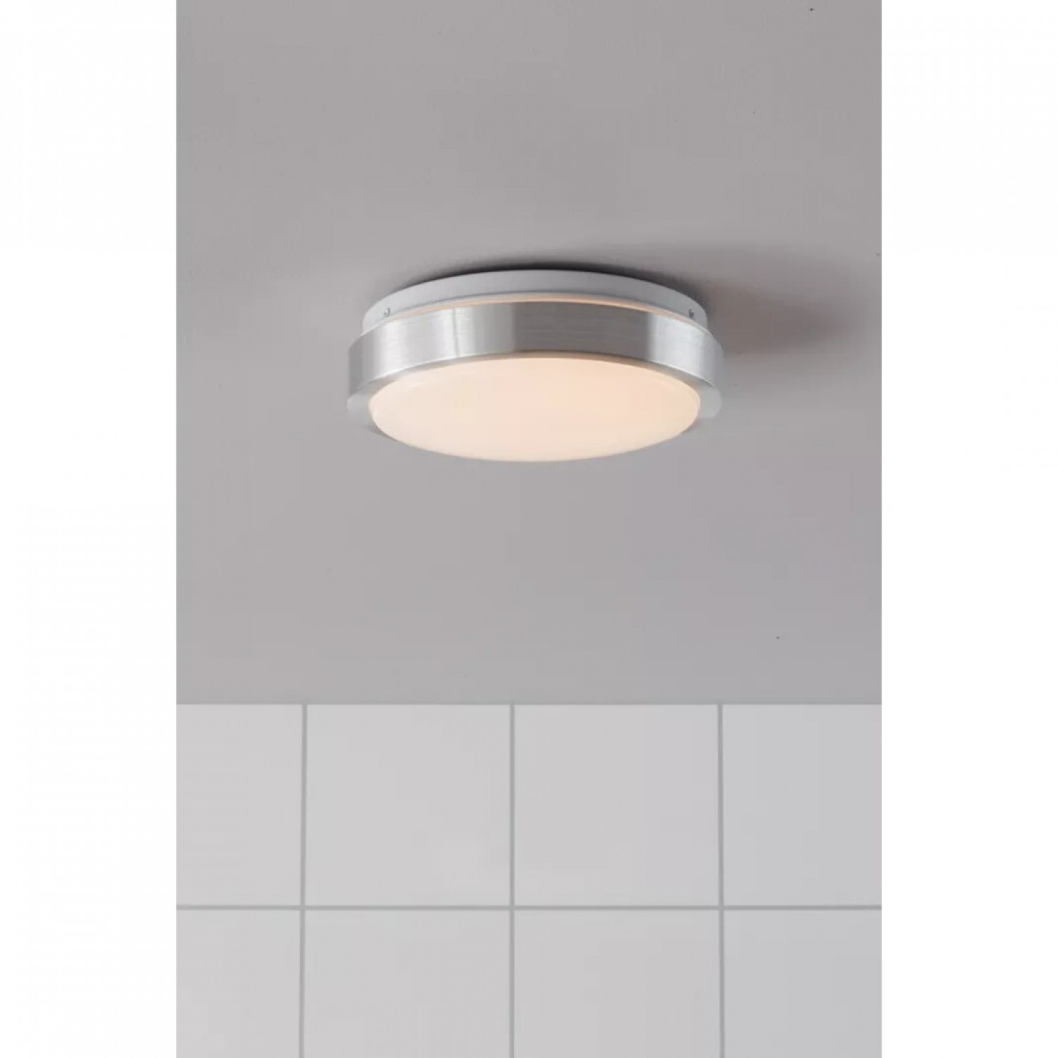 alt_image Потолочный светильник MarkSlojd Sweden MOON Plafond 22cm Led Aluminium/White IP44 105957