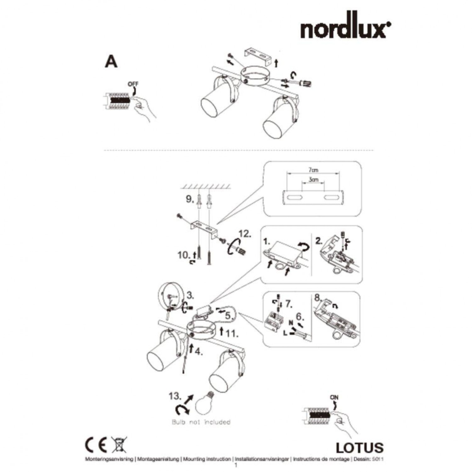 Потолочный светильник Nordlux Lotus 50110103