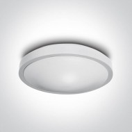 Світильник ONE Light LED Circular Plafo Metal + PC 62018A/W