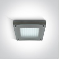 Світильник ONE Light Square LED Plafo Steel 62102/MC