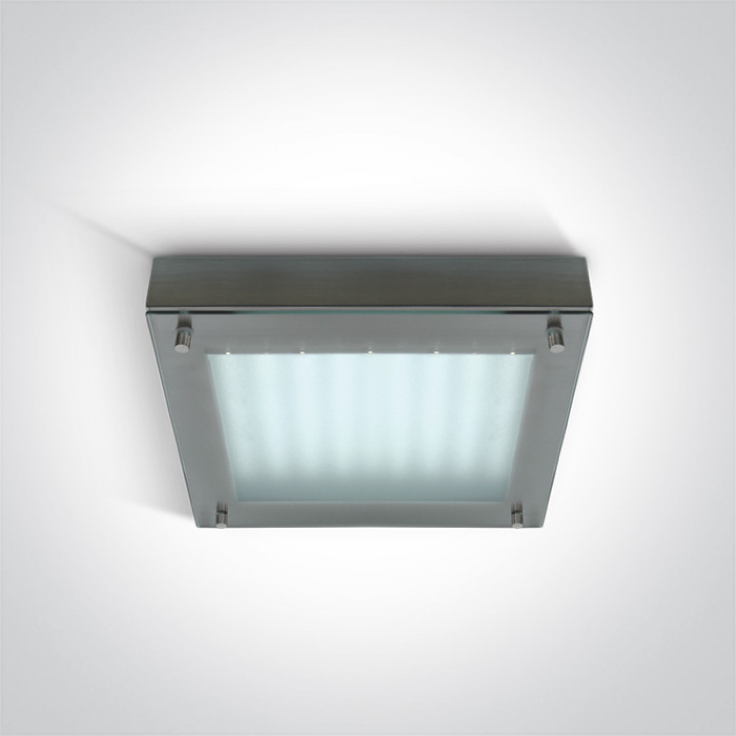 alt_image Потолочный светильник ONE Light Square LED Plafo Steel 62104/MC