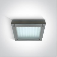 Потолочный светильник ONE Light Square LED Plafo Steel 62104/MC