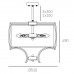 Потолочная люстра CosmoLight FARO P04046NI-WH