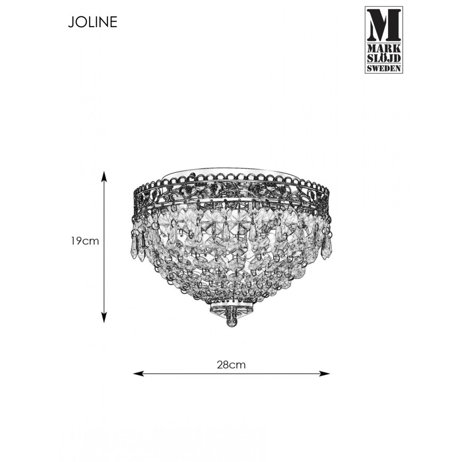 Потолочная люстра MarkSlojd Sweden JOLINE 108423