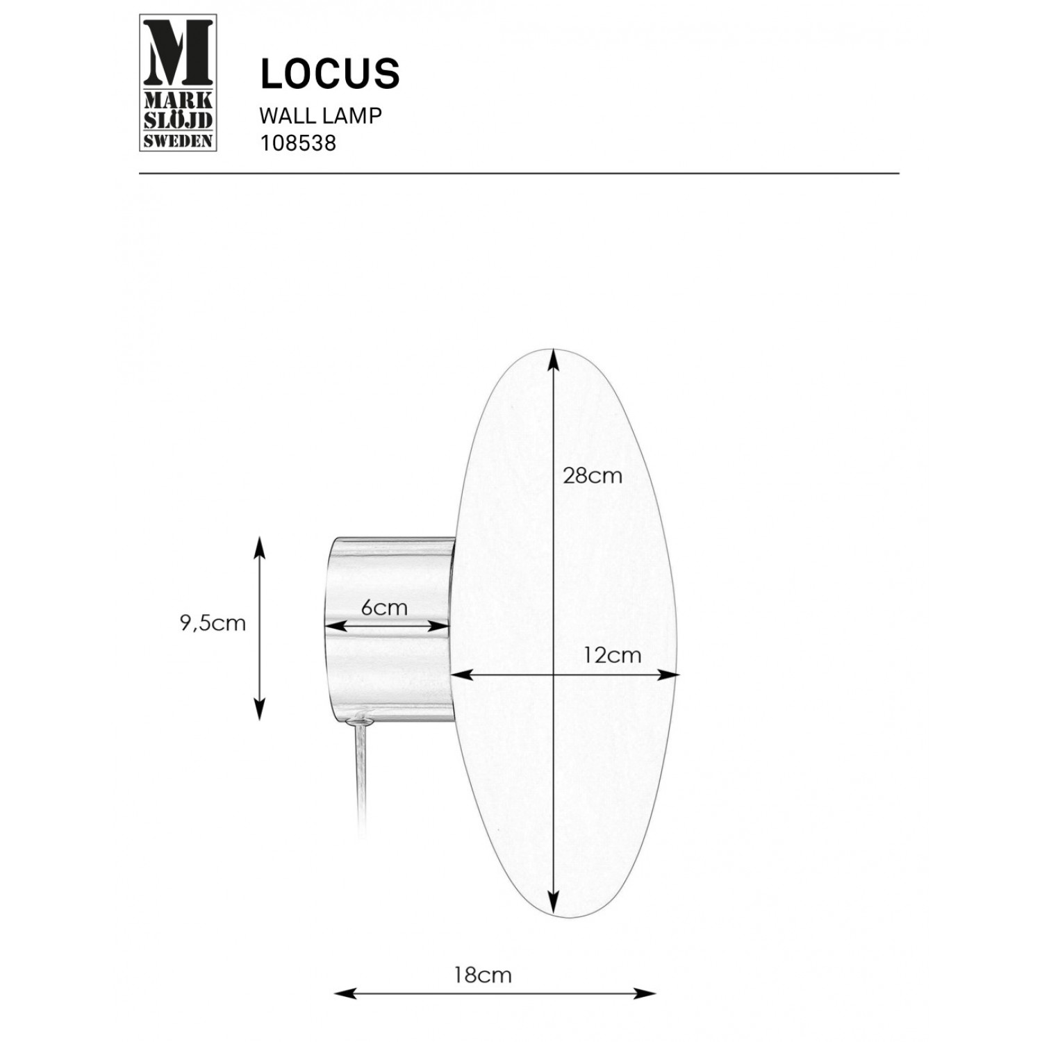 Потолочная люстра MarkSlojd Sweden LOCUS 108538