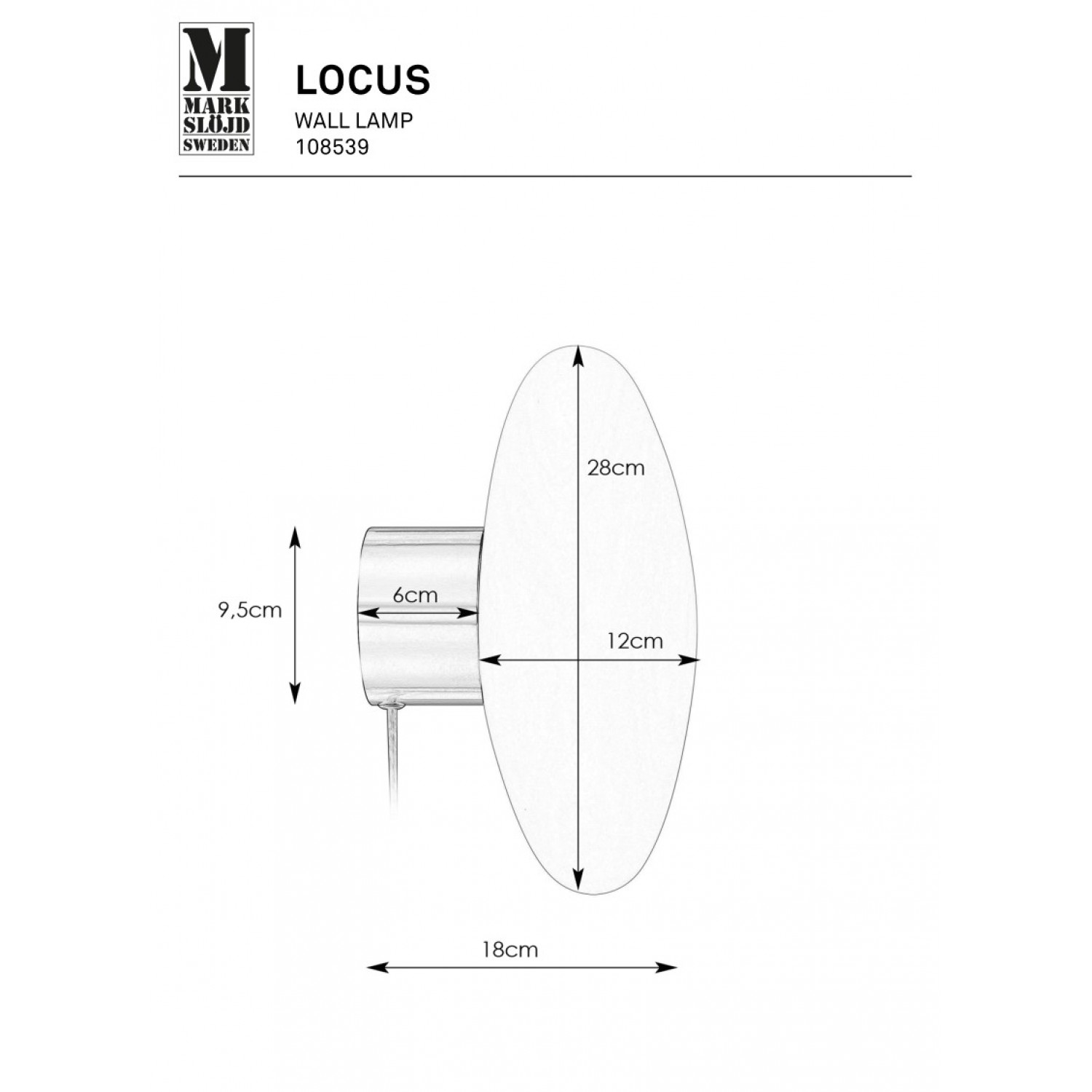 Потолочная люстра MarkSlojd Sweden LOCUS 108539