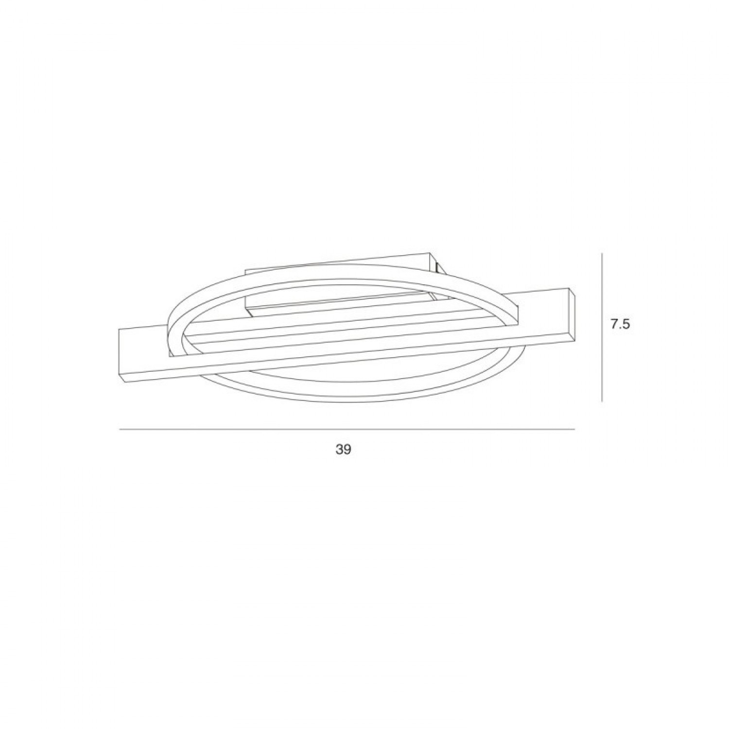 Потолочный светильник Italux Natano PLF-55362-15W-WO