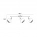 Потолочный светильник Italux Savio SPL-27357-3-BK-GD