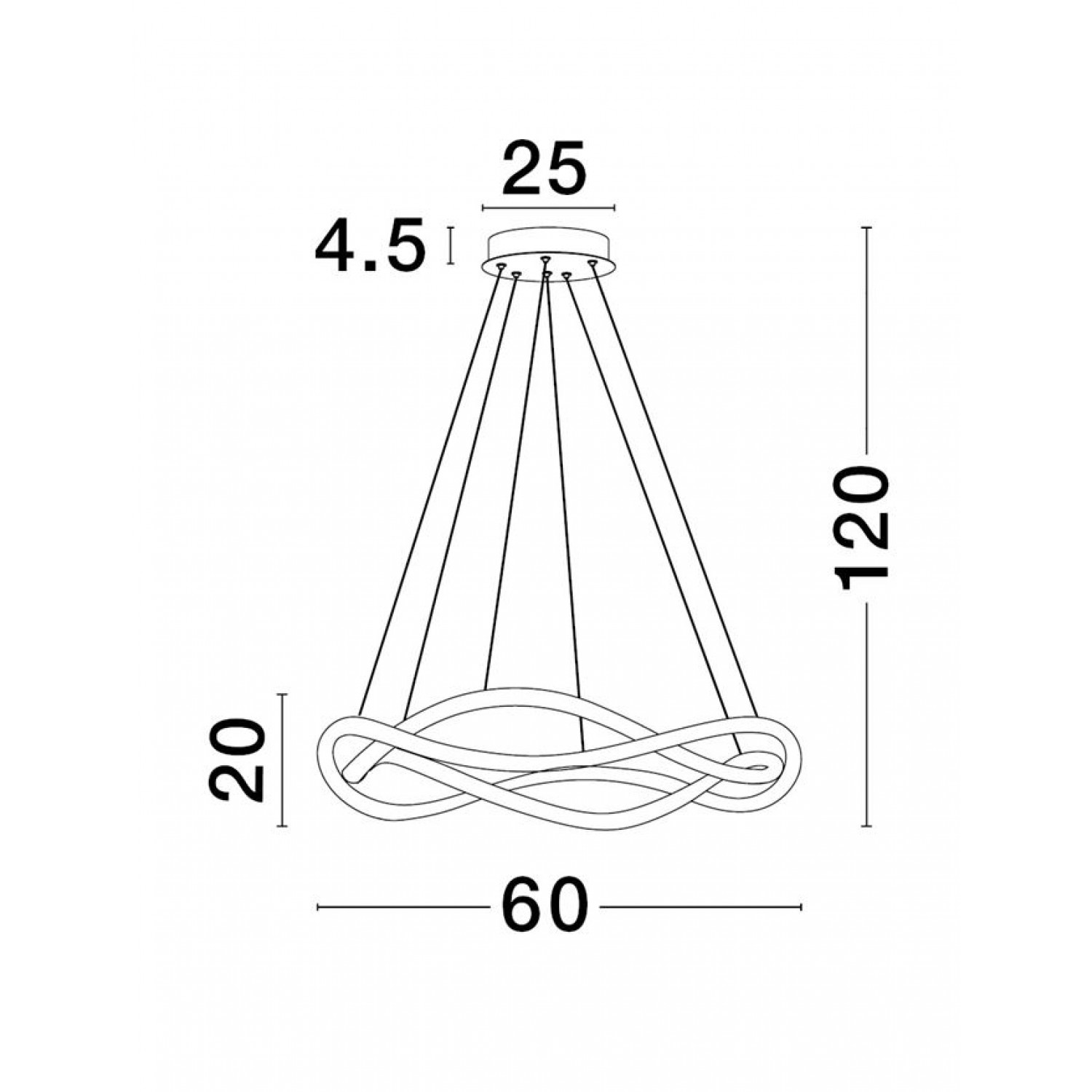 Стельовий світильник Nova Luce JINAL D 60 H 120 9348102