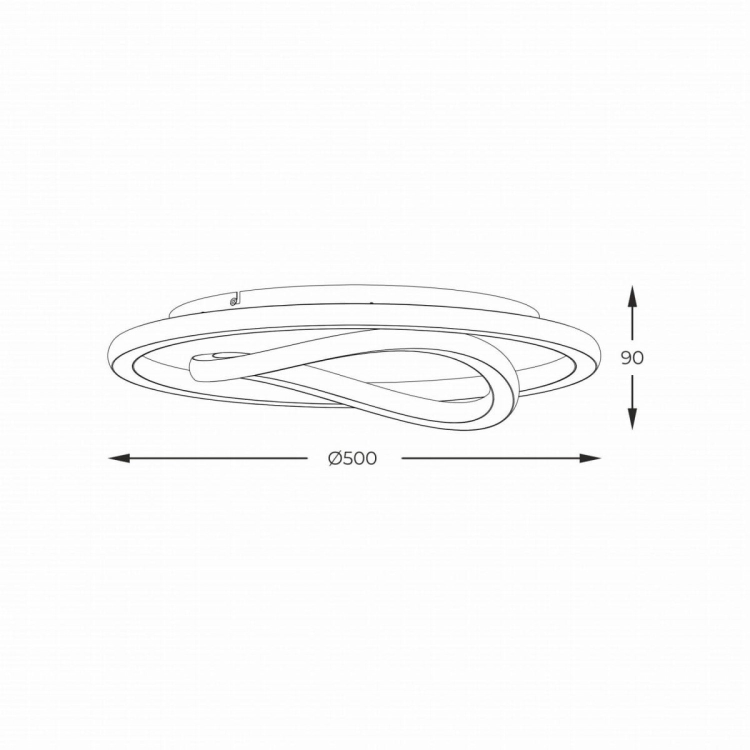 Потолочный светильник Zuma Line LENS MX3889-1A-3BGT