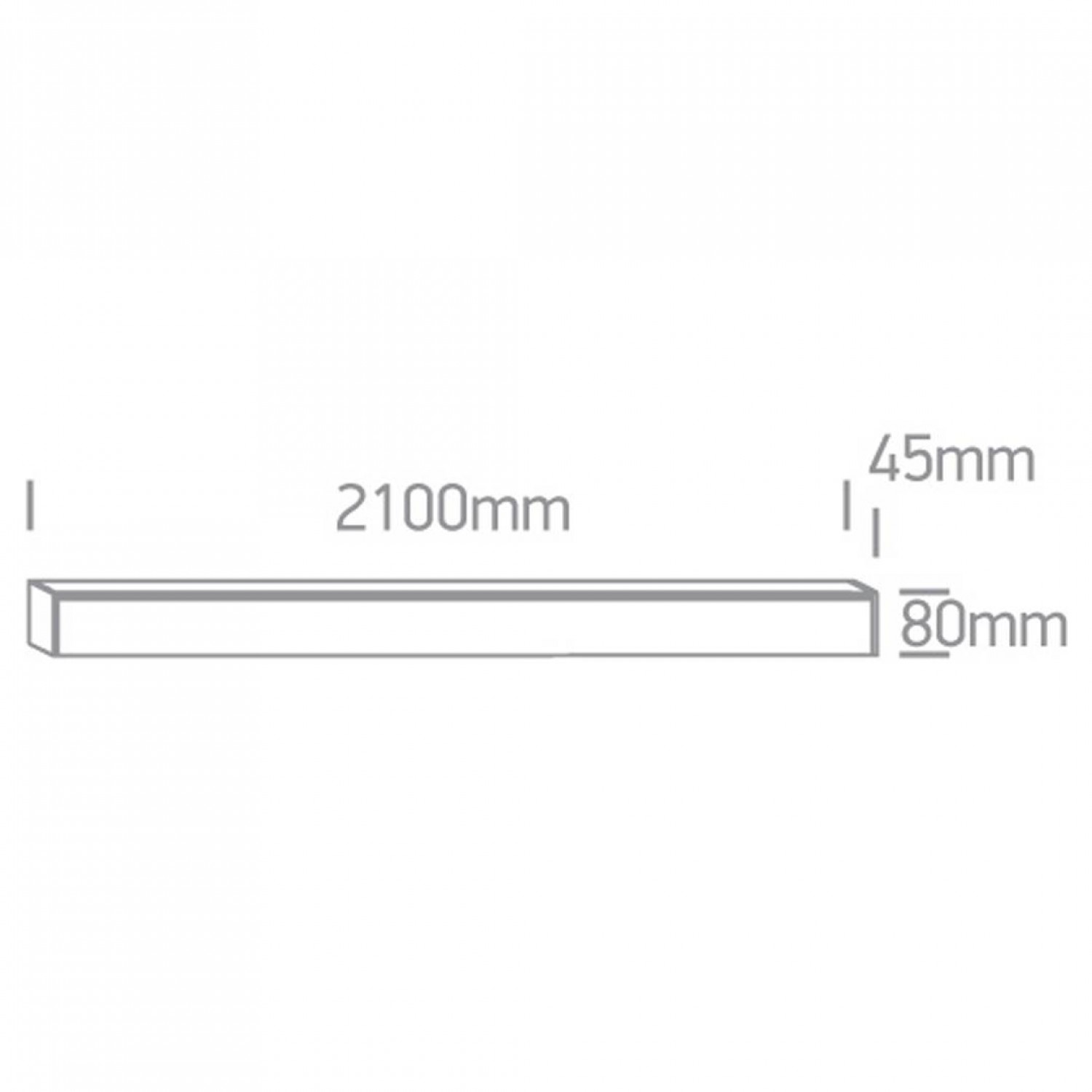 Профиль для шинопровода ONE Light Square Track Surface 40020/B