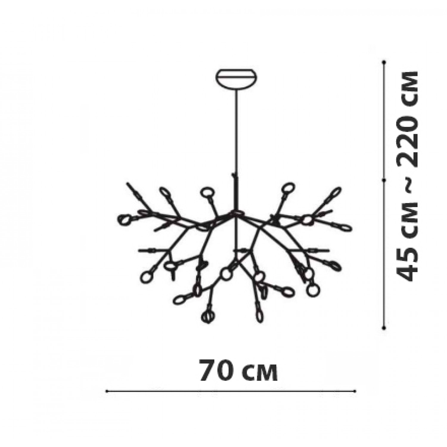 Подвесная люстра Friendlylight Petals 72 FL5220