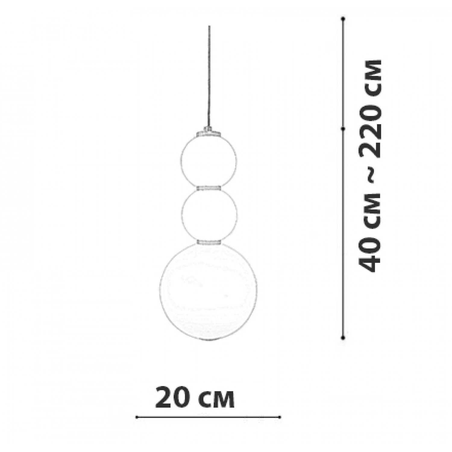 Підвісний світильник Friendlylight Balls L FL3159