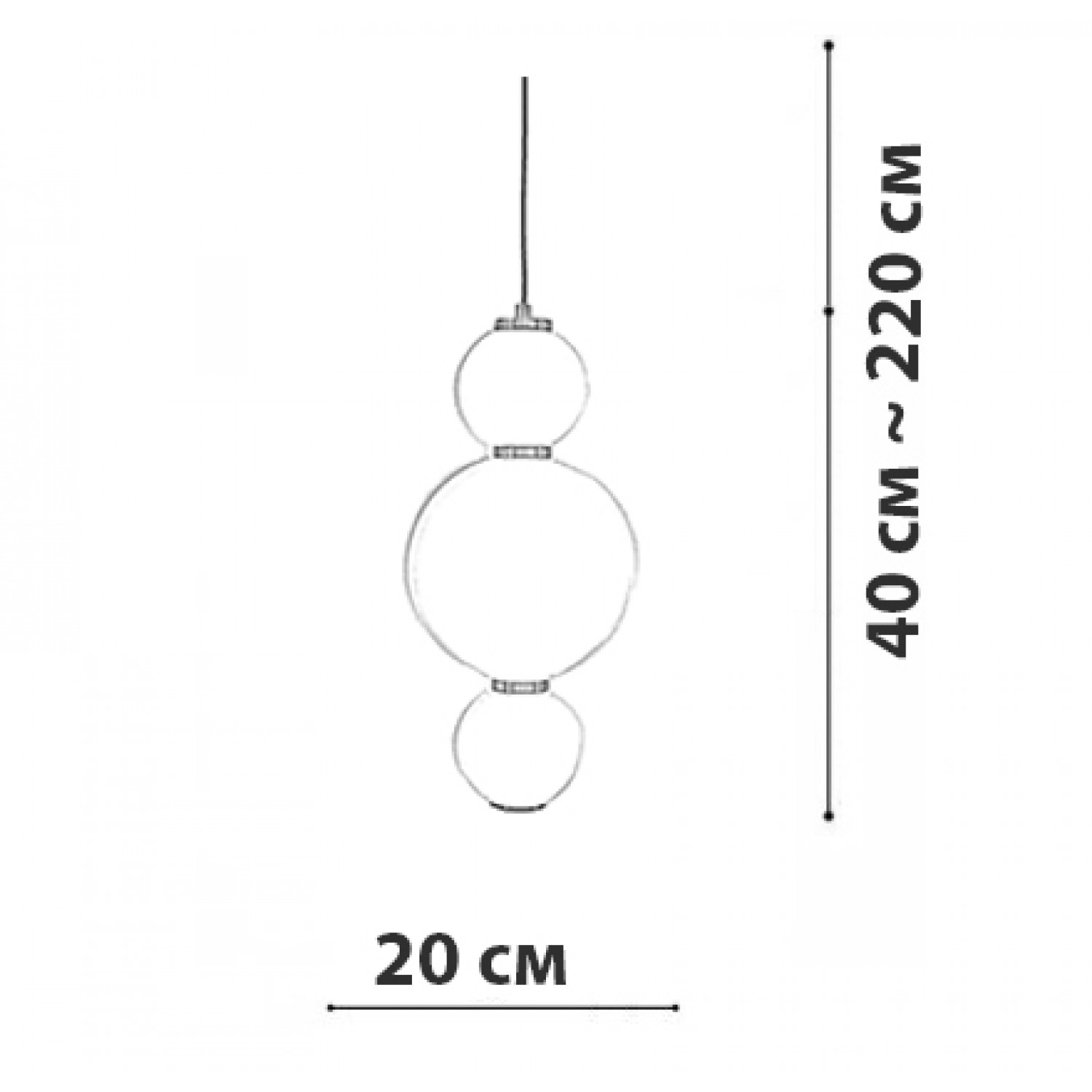 Підвісний світильник Friendlylight Balls M FL3158