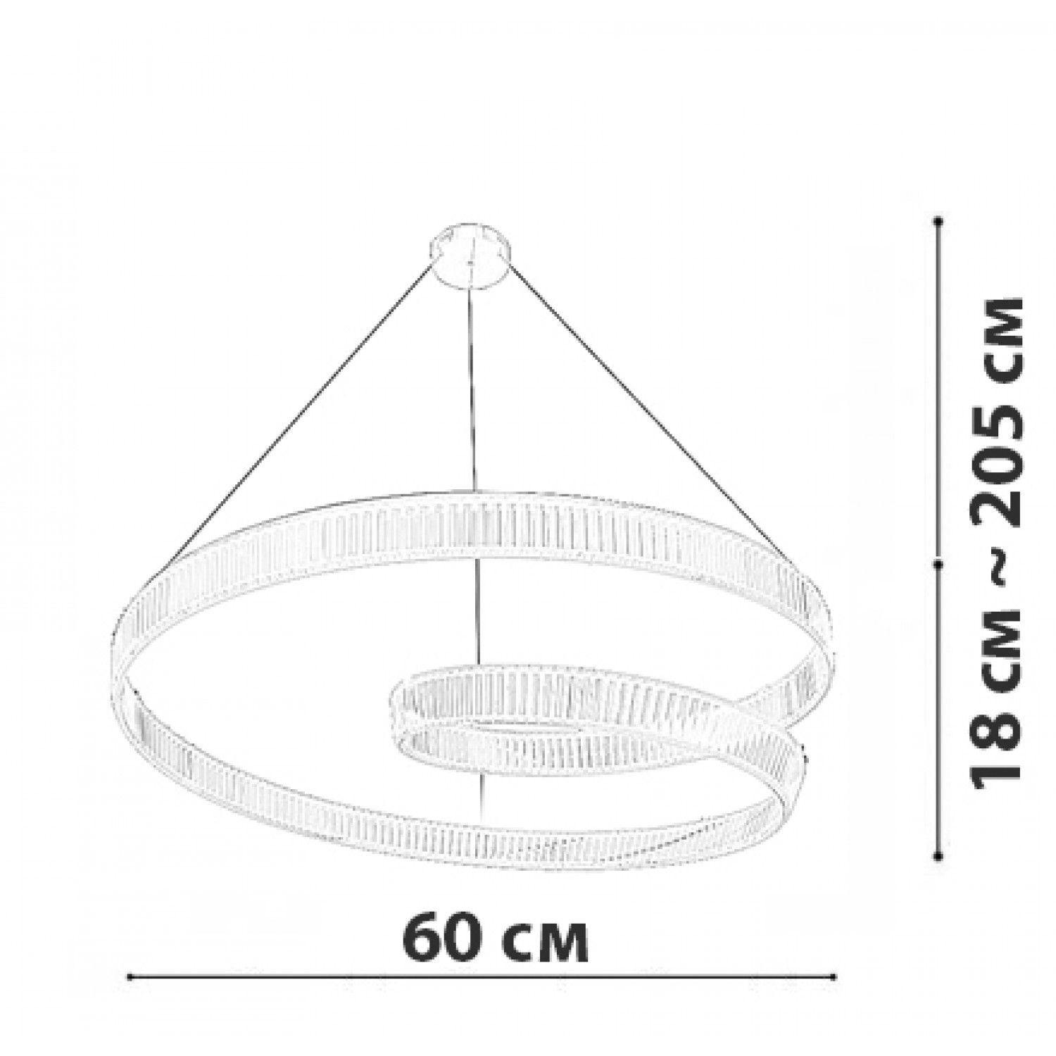 Подвесная люстра Friendlylight Dune M Chrome FL5209