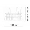 Подвесная люстра Friendlylight  Universe Square M FL5214 alt_image