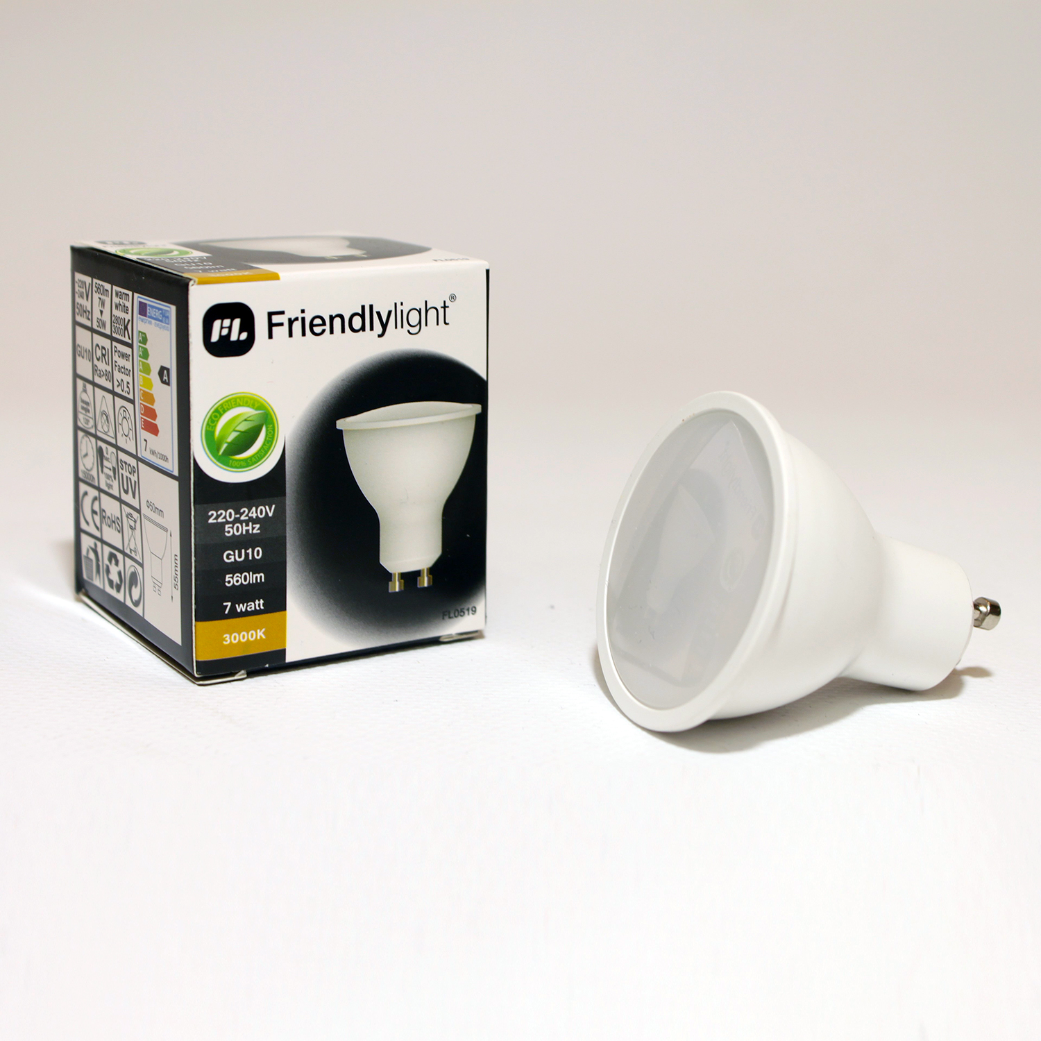 alt_image Лампочка Friendlylight MR16 GU10 7W 120° 3000K FL0519