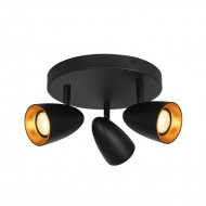 Спот Italux Tino SPL-36748-3R-BK-GD