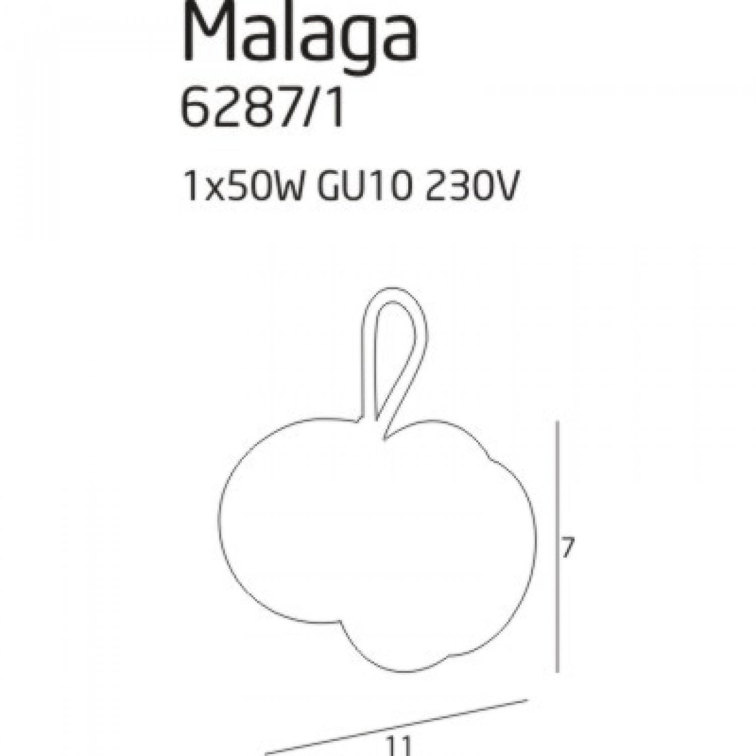 Спот MaxLight MALAGA 6287/1