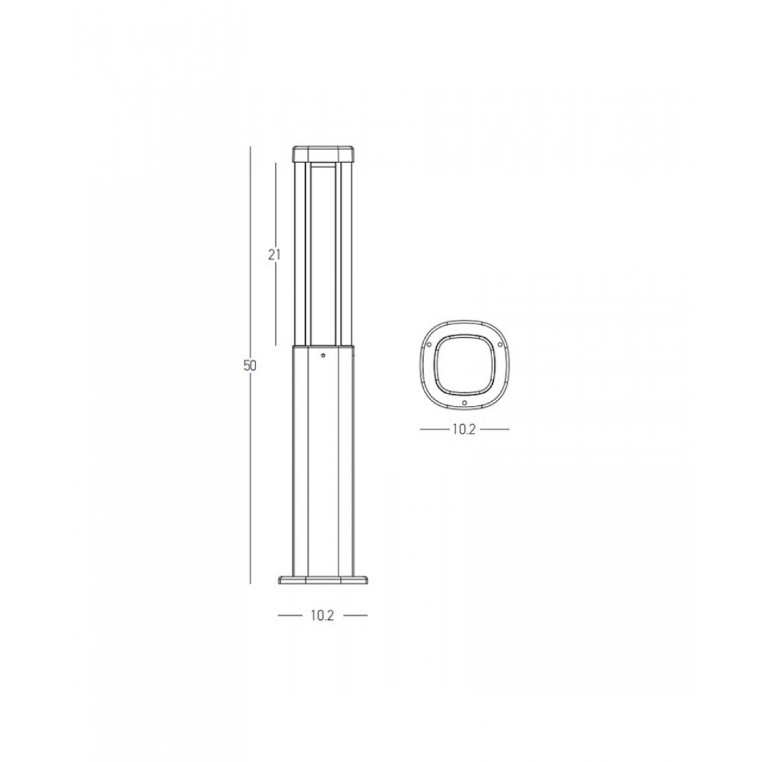 Столбик ZAMBELIS Lights E355 фото 3 Столбик ZAMBELIS Lights E355