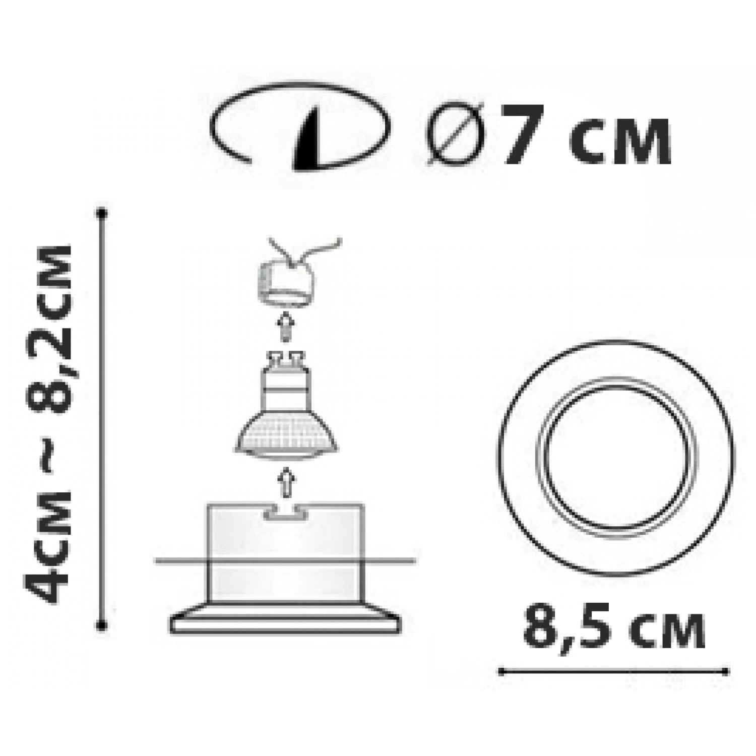 Точковий світильник Friendlylight Salemo FL1105