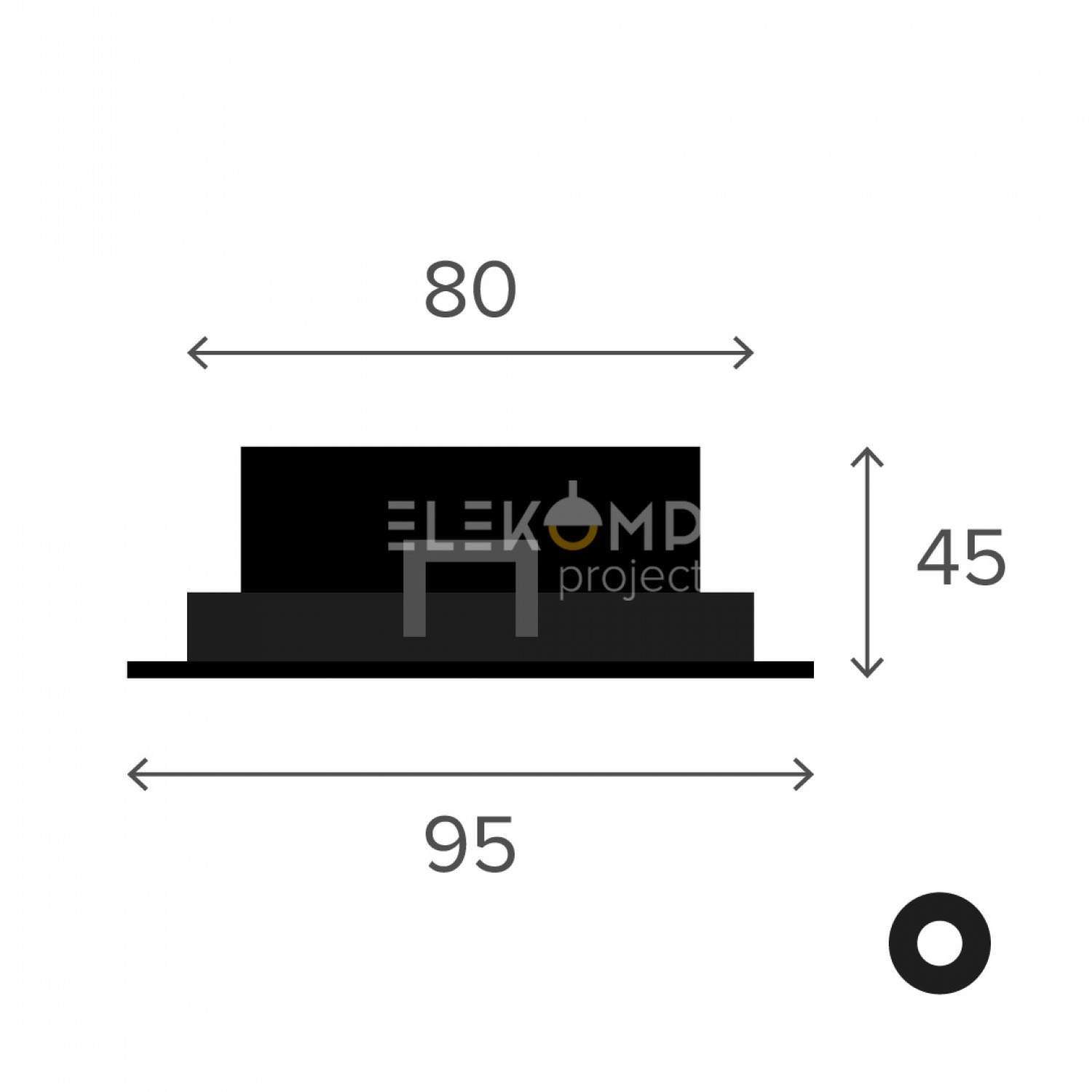 Точковий світильник Elekomp Pro Downlight Premium 7w S 246721
