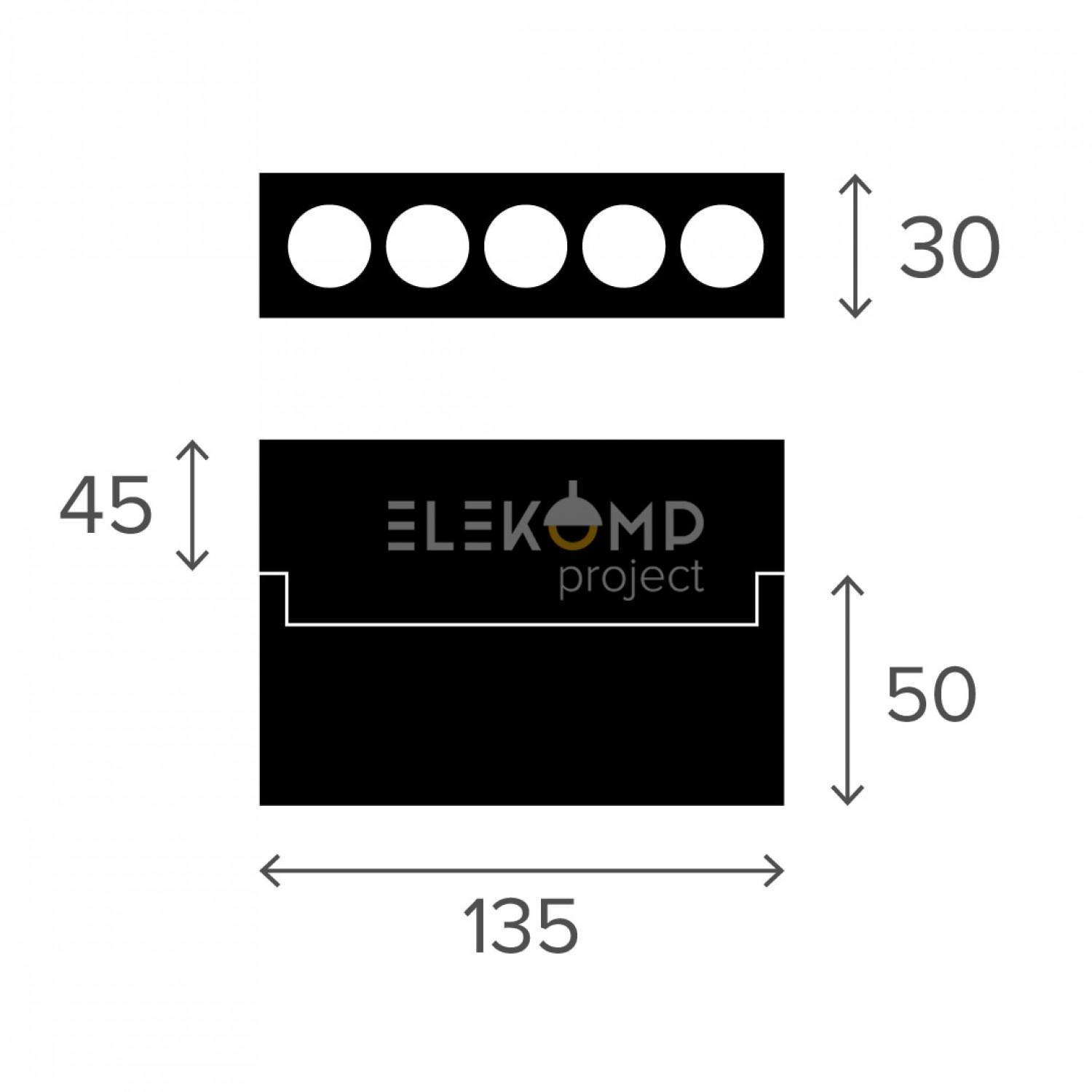 Точечный светильник Elekomp Pro Spot Book  12w S Premium 246782