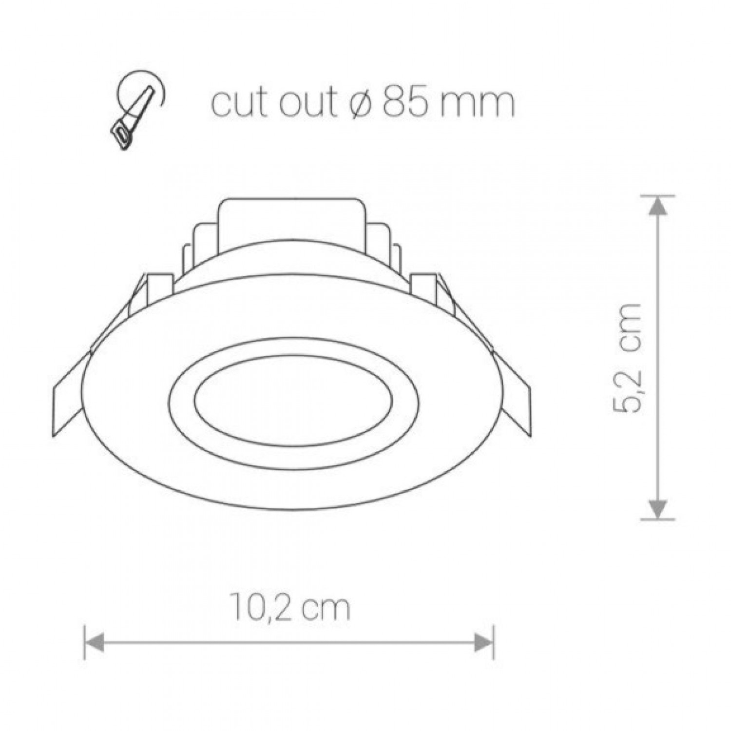 Точечный светильник Nowodvorski HELIOS LED 5W, 3000K CN 8991